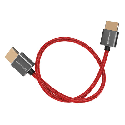Kondor Blue HDMI to HDMI 16" Thin Braided Cable for on Camera Monitors