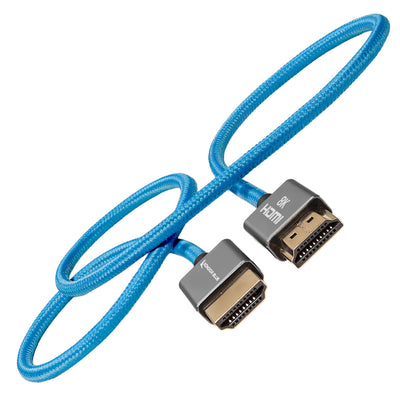 Kondor Blue 2 FT 4K HDMI 2.0 BRAIDED BLUE CABLE (Kondor Blue)(2 Feet)