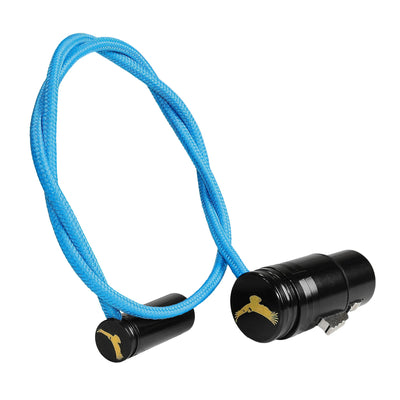 Kondor Blue 17" Mini Adjustable XLR Male to Adjustable Female XLR Audio Cable