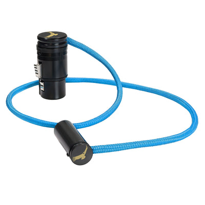 Kondor Blue 17" Mini Adjustable XLR Male to Adjustable Female XLR Audio Cable