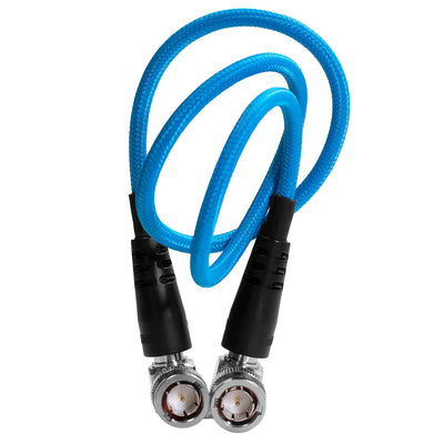 Kondor Blue 12G SDI Straight to Right Angle Cable for 4K 60p Camera Monitors and Transmitters