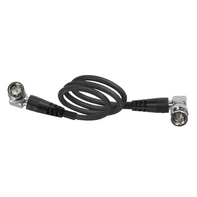Kondor Blue 12G SDI Straight to Right Angle Cable for 4K 60p Camera Monitors and Transmitters