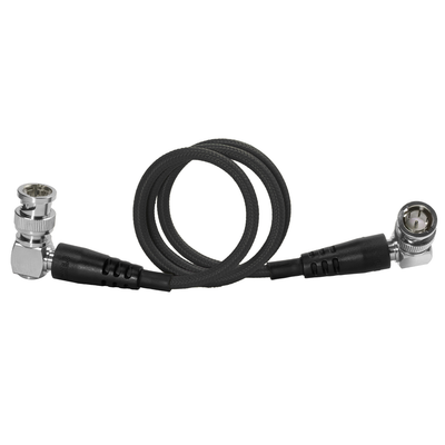 Kondor Blue 12G SDI Straight to Right Angle Cable for 4K 60p Camera Monitors and Transmitters