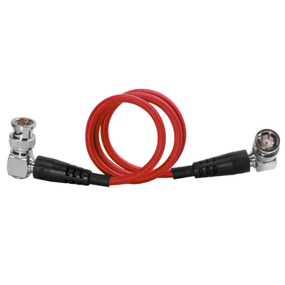 Kondor Blue 12G SDI Straight to Right Angle Cable for 4K 60p Camera Monitors and Transmitters