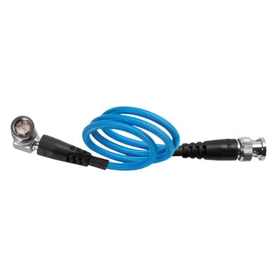 Kondor Blue 12G SDI Straight to Right Angle Cable for 4K 60p Camera Monitors and Transmitters