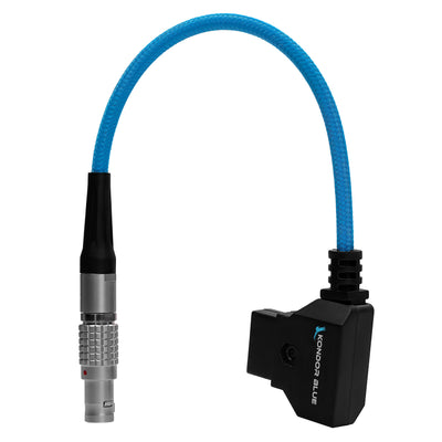 Kondor Blue 6" D-Tap to 2 Pin Lemo Female Adapter Cable for teradek