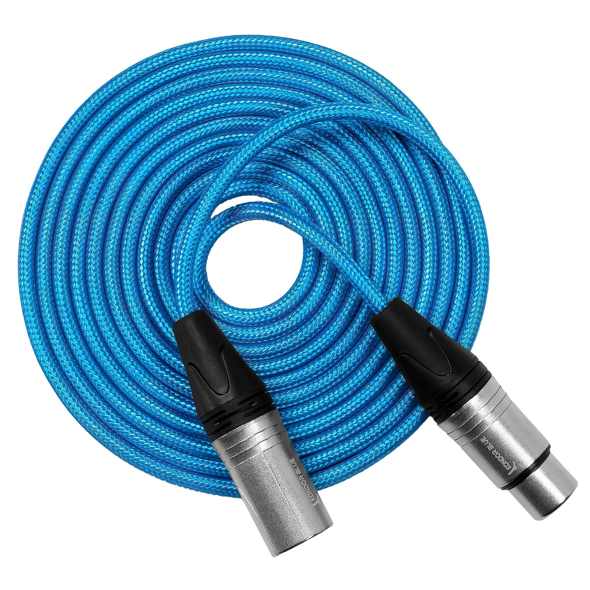 Kondor Blue Male XLR to Female XLR Audio Cable for Professional Balanced Sound