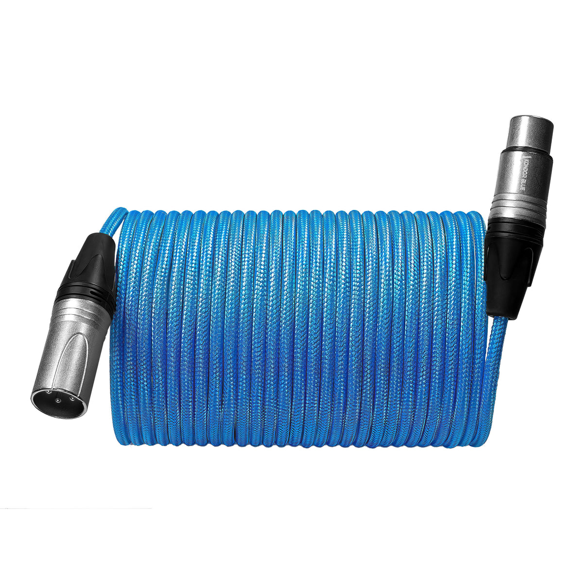 Kondor Blue Male XLR to Female XLR Audio Cable for Professional Balanced Sound