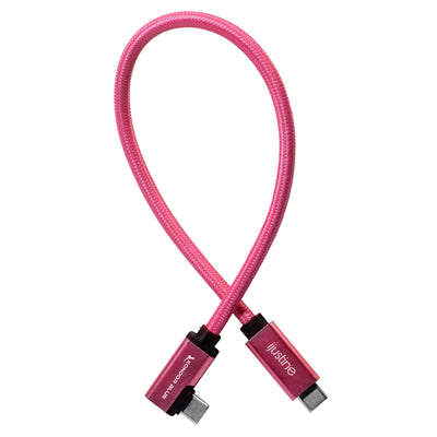 Kondor Blue iJustine Pink USB C 3.1 Data and Charging Cable 10Gb/s Data Speed & 100W Power Delivery