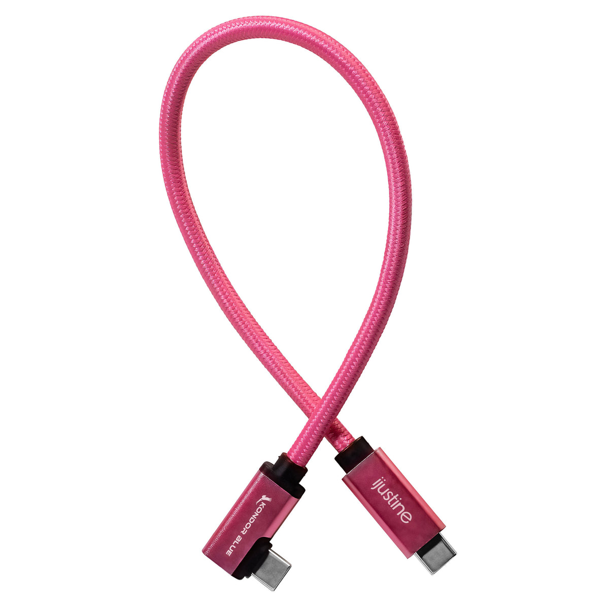 Kondor Blue iJustine Pink USB C 3.1 Data and Charging Cable 10Gb/s Data Speed & 100W Power Delivery