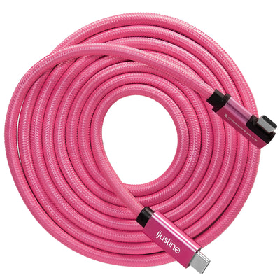 Kondor Blue iJustine Pink USB C 3.1 Data and Charging Cable 10Gb/s Data Speed & 100W Power Delivery