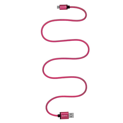 Kondor Blue iJustine Pink USB A to Micro USB Fast Charging Data Cable