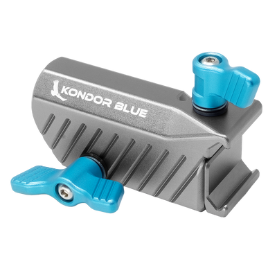 Kondor Blue Baby Pin 5/8" Spigot Receiver to NATO Clamp Adapter for Light Stands and Monitors