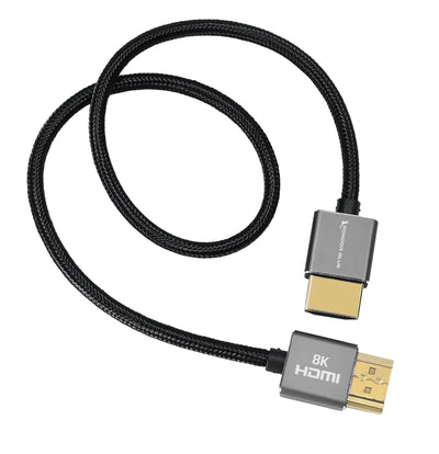 Kondor Blue 8K HDMI 2.1 17" Braided Cable for on Camera Monitors