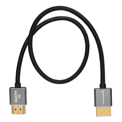 Kondor Blue 8K HDMI 2.1 17" Braided Cable for on Camera Monitors
