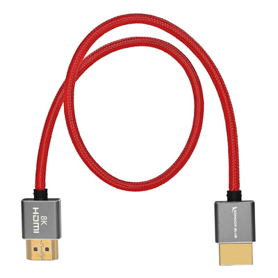 Kondor Blue 8K HDMI 2.1 17" Braided Cable for on Camera Monitors