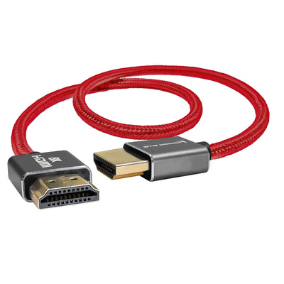Kondor Blue 8K HDMI 2.1 17" Braided Cable for on Camera Monitors