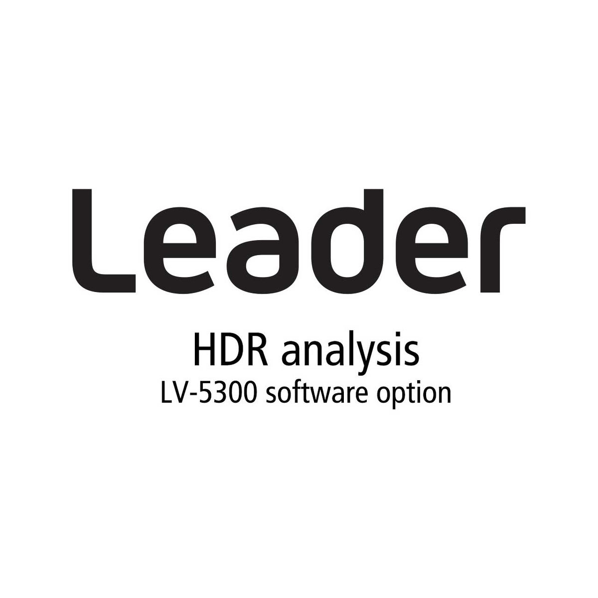 Leader LV5300-SER23 HDR - High Dynamic Range PQ, HLG and SLOG-3 monitoring