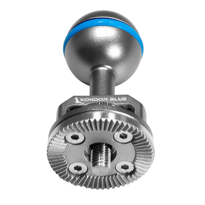 Kondor Blue Ball Head to ARRI Rosette for Magic Arms (Space Gray)
