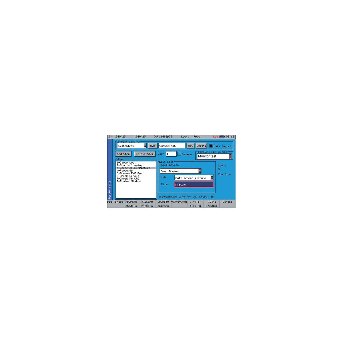 Phabrix PHSXOS * SW Option: Command Test Scripts + HTML Reports