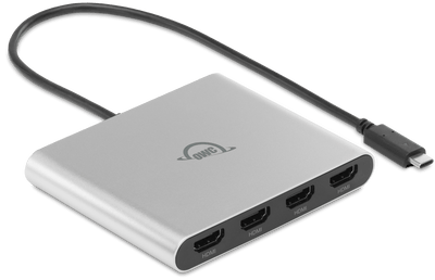 OWC USB-C Quad HDMI 4K Display Adapter with DisplayLink