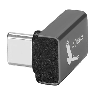 Kondor Blue USB-C 40Gbps Elbow Adapter for Power & Data