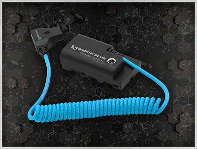 Kondor Blue D-Tap to Sony L-Series NPF Dummy Battery Cable