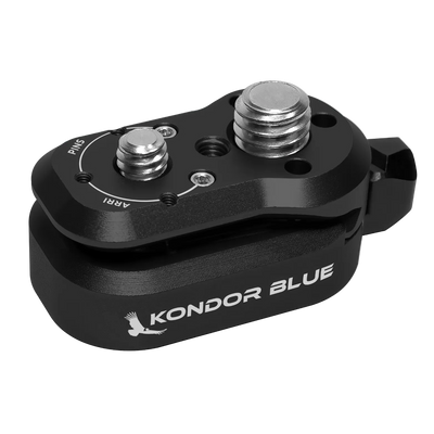 Kondor Blue Mini Lock Quick Release Plates for Professional Camera Workflows (Female Receiver Only)(Space Gray)