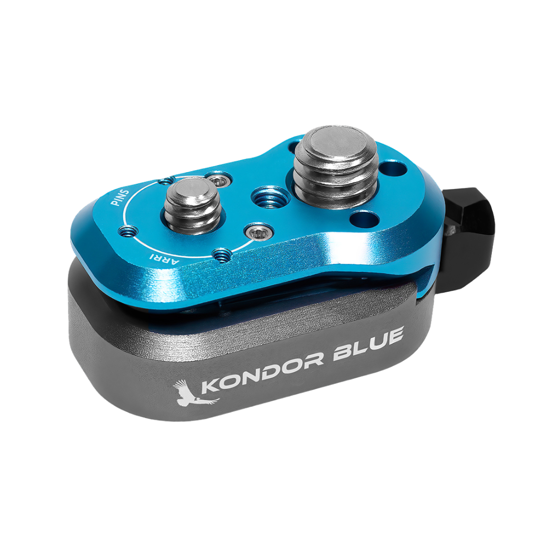 Kondor Blue Mini Lock Quick Release Plates for Professional Camera Workflows (Female Receiver Only)