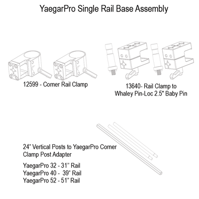 Upgrade Innovations Whaley Rail Monitor Mounting Frame - YaegarPro