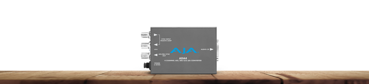 AJA ADA4 Audio A/D and D/A Converter, 4-Channel Bidirectional, Balanced XLR