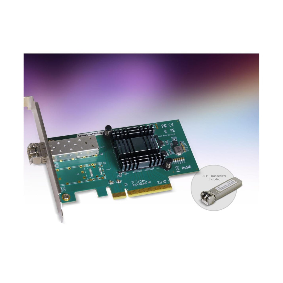 Sonnet Technologies Solo10G V2 SFP+ 10 Gigabit Ethernet PCIe Card (SFP+ included)