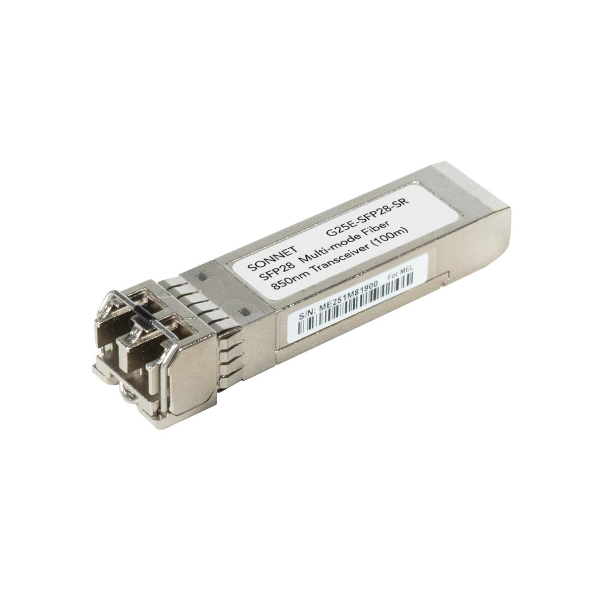 Sonnet Technologies SFP28 Short Range Transceiver (for TWIN10GM, TWIN25G, and QNAP Switches)