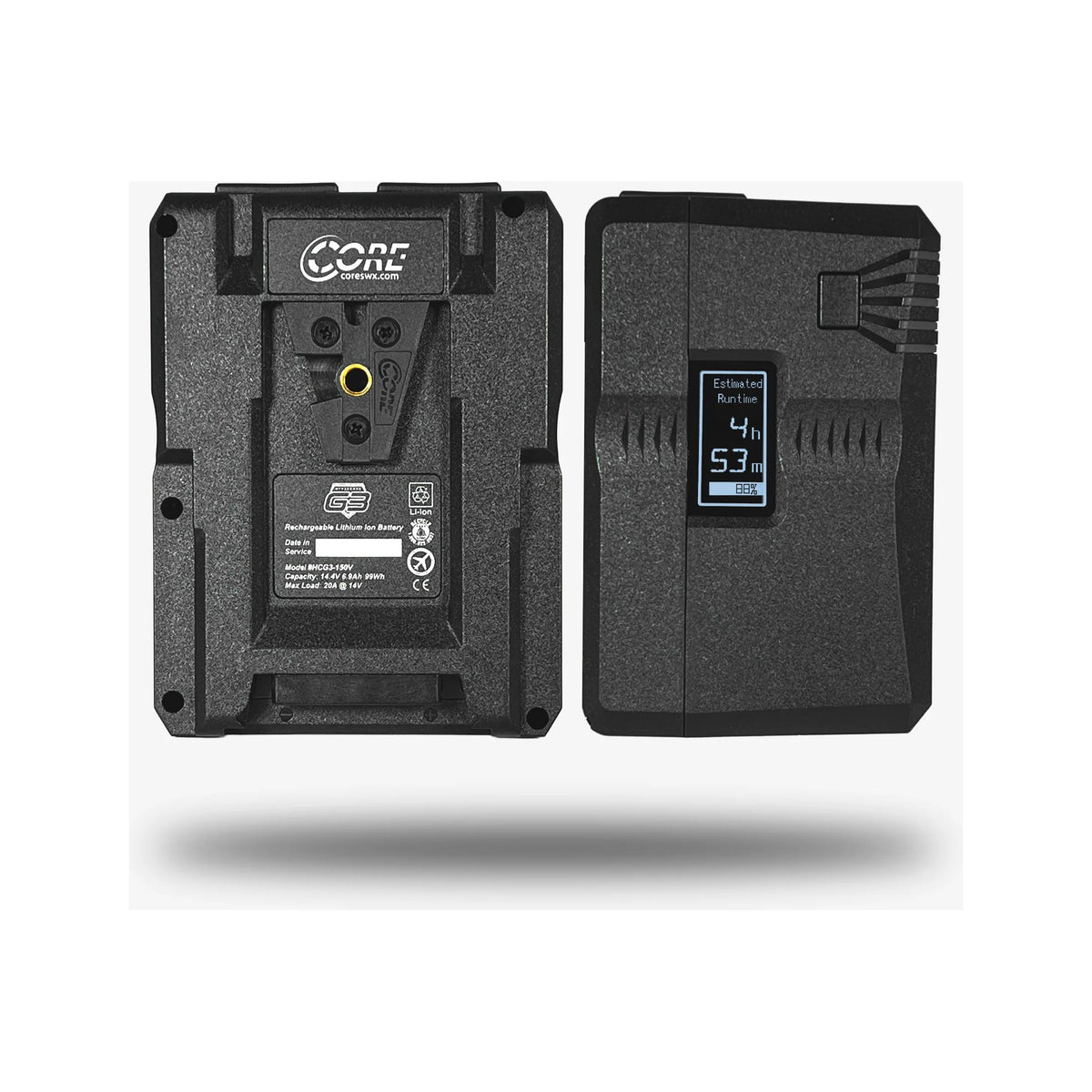 Core SWX Hypercore G3 150V 4-Battery Kit with Fleet Q4 Mini Quad Charger (V-Mount)