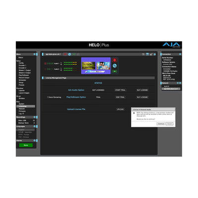 AJA 4-Channel Audio Option Expands Available Audio Channels for Streaming and Recording from 2 to 4