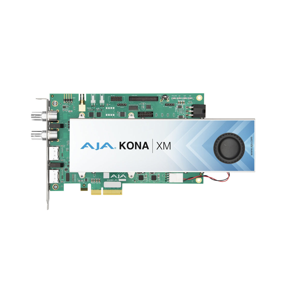 AJA KONA XM 12G-SDI and HDMI 2.0 Ultra Low Latency PCIe card, with Fan, Active Cooling
