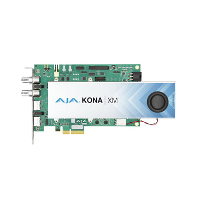 AJA KONA XM 12G-SDI and HDMI 2.0 Ultra Low Latency PCIe card, with Fan, Active Cooling