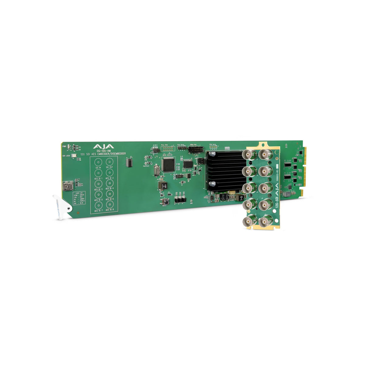 AJA OG-12G-AM openGear 12G-SDI - AES/EBU Embedder/Disembedder