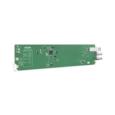 AJA OG-FiDO-TR-12G 1-Channel 12G-SDI/LC Single Mode LC Fiber Transceiver, DashBoard Support