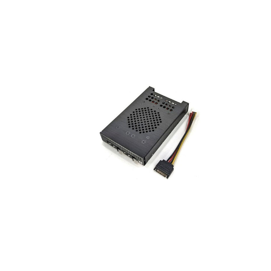 Areca 2 Bay M.2 NVMe OCuLink Backplane Drive Cage with SFF-8654 8i to SFF-8611 4i cable