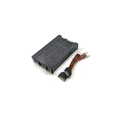 Areca 4 Bay M.2 NVMe SlimSAS Backplane Drive Cage with SFF-8654 8i to SFF-8654 4i cable x2