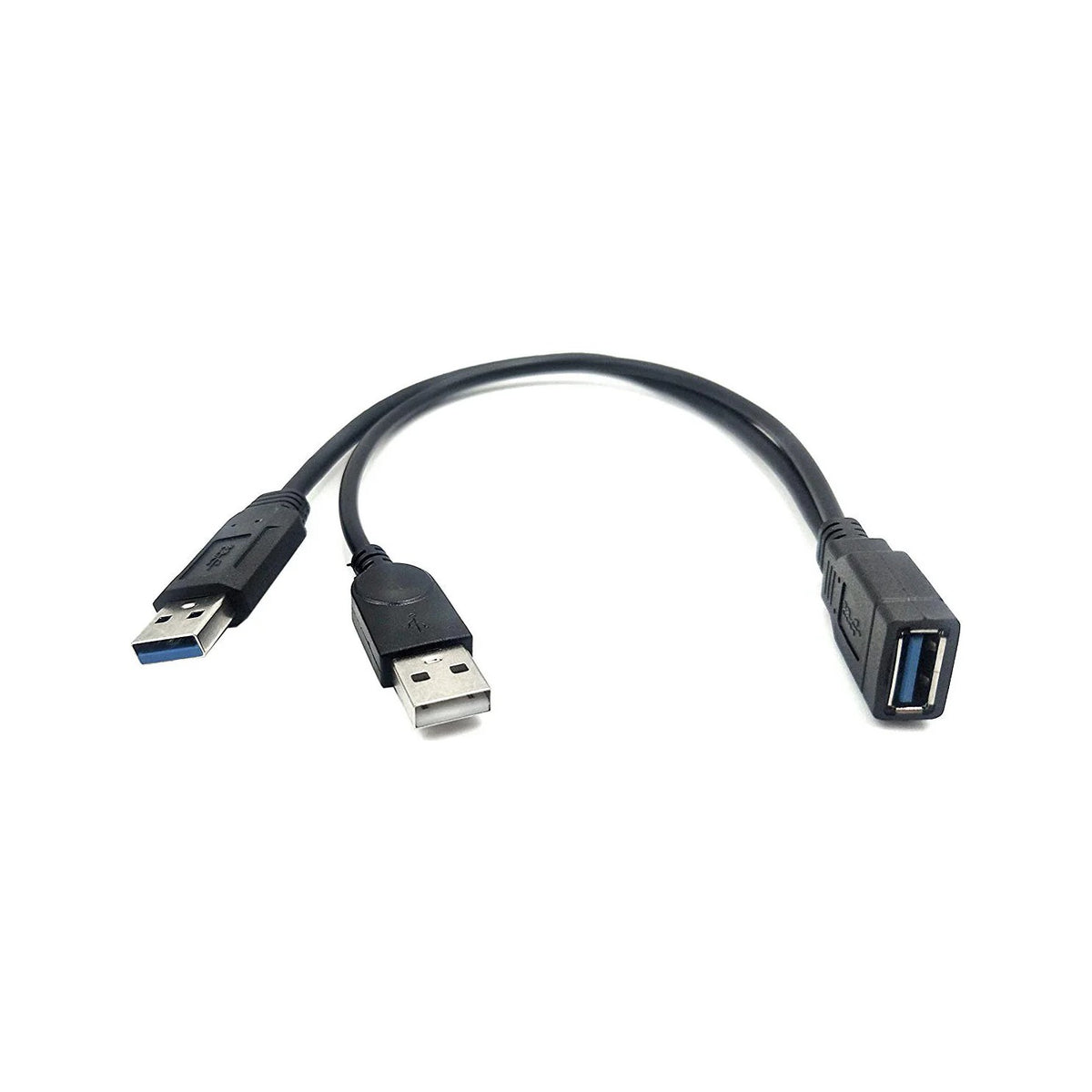 Oyen Digital USB 3.0 Type A Female to Dual USB Male Y-Cable
