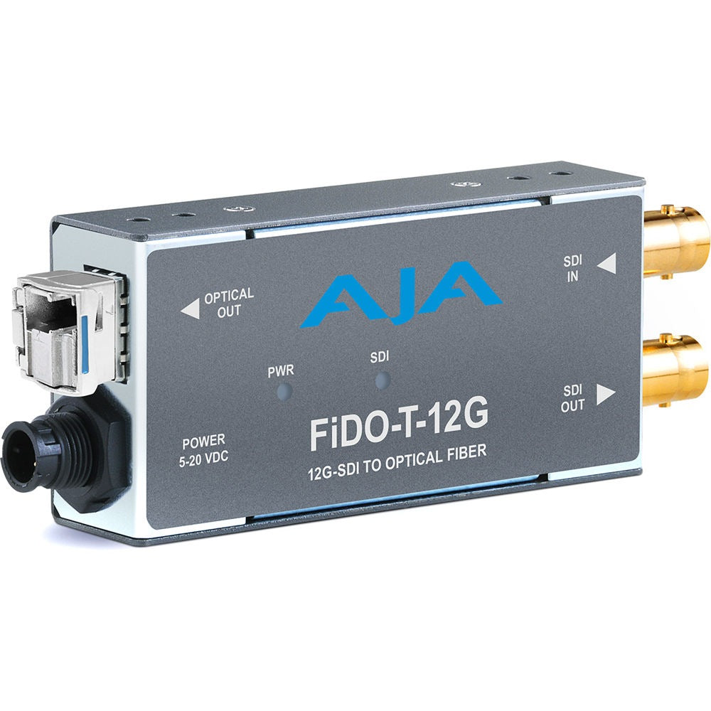 AJA FiDO-T-12G 1-Channel 12G-SDI to Single Mode LC Fiber Transmitter