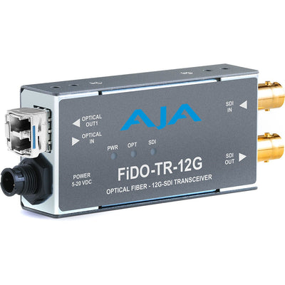 AJA FiDO-TR-12G 1-Channel 12G-SDI/LC Single Mode LC Fiber Transceiver