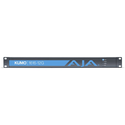 AJA KUMO 1616-12G KUMO 16x16 Compact 12G-SDI Router, with 1 Power Supply