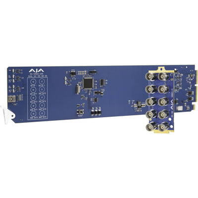 AJA OG-12GDA-2x4 Dual 1x4 12G-SDI Distribution Amplifier, Dual Input Channels with 4x 12G-SDI Outputs, DashBoard Support