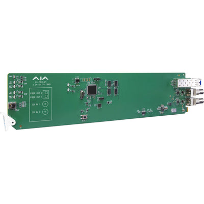 AJA OG-FiDO-2T 2-Channel 3G-SDI to Single Mode LC Fiber Transmitter, DashBoard Support