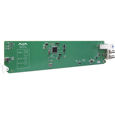 AJA OG-FiDO-R 1-Channel Single Mode LC Fiber to 3G-SDI Receiver, DashBoard Support