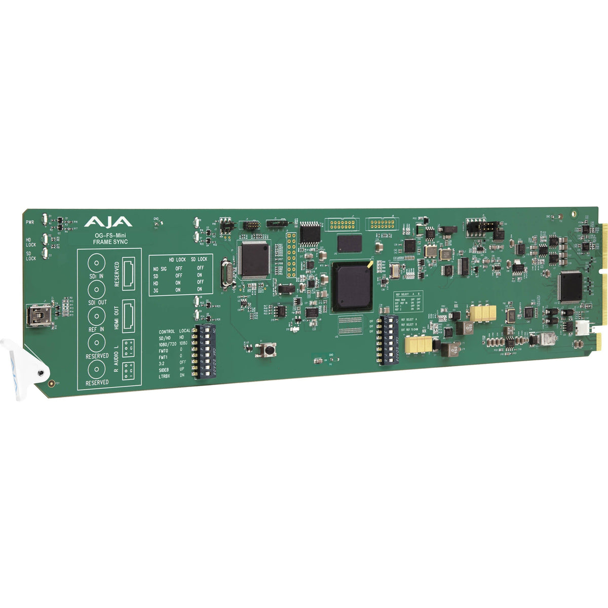 AJA OG-FS-Mini openGear 3G-SDI Utility Frame Sync, SDI and HDMI Simultaneous Outputs, DashBoard Support
