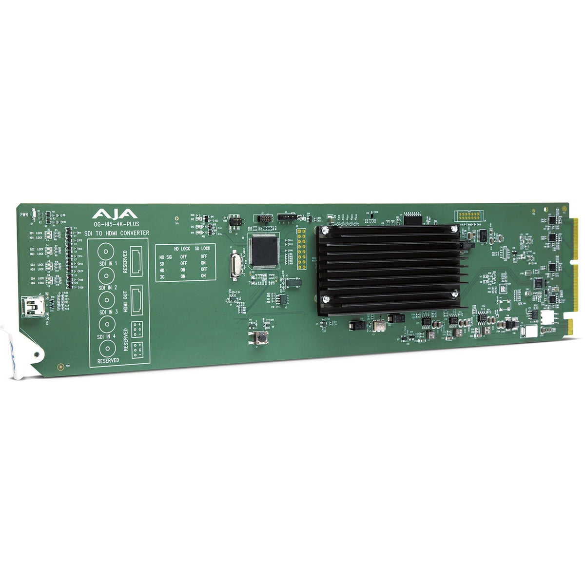 AJA OG-Hi5-4K-Plus 4x 3G-SDI to HDMI 2.0 with up to UltraHD 60p, also Supports HD-SDI to HD-HDMI, DashBoard Support